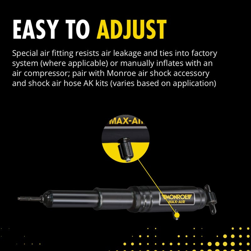 Monroe Max-Air MA756 Air Adjustable Air Shock Absorber Pack of 2 for Ford Mustang II - Image 4